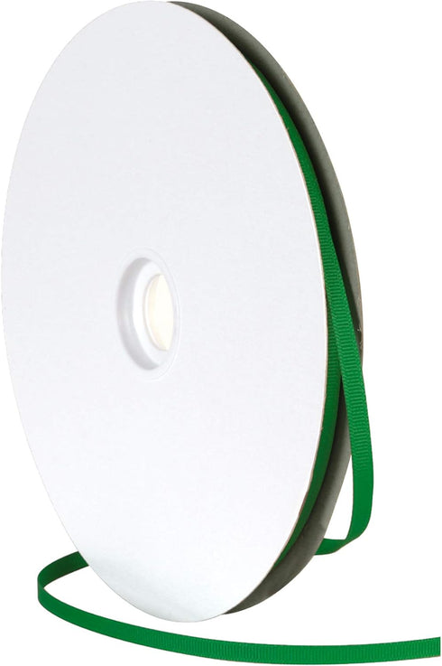 Berwick Offray 1/4" Grosgrain Ribbon, Emerald Green, 100 Yards...