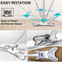 Flat X-Type Floor Mop Heads 360 Degree Squeeze Mop Hand-Free Wash Household Lazy Mop Home Cleaning Tool 2 Pads...