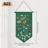 Kunyeah Wall Hanging Brooch Organizer Storage Case Colorful Canvas Pin Board Stand Enamel Pin Badge Hanging Holder Display Banner Earrings Collect...