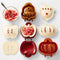 Fall Hand Pie Molds Set of 3, 3D Christmas Pie Mould Dough Press Mold Tool with Apples Pumpkins and Acorn Shape, Mini Pumpking Pie Decoration Wrap...