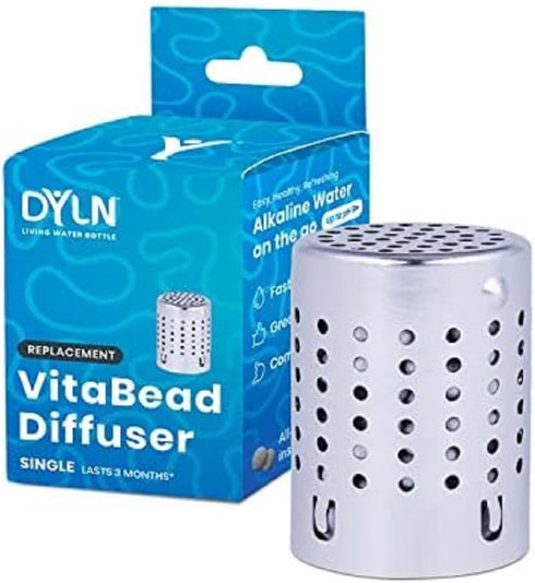 DYLN VitaBead Diffuser | Creates Hydrogen-Rich, pH 9+ Alkaline Antioxidant Water | Replacement for DYLN Bottle | Natural Mineral Ionized Hydrogen ...