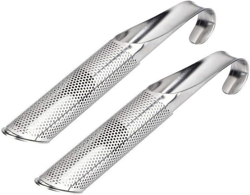 2Pcs Stainless Steel Tea Stick Infuser Hanging Tea Infuser Filter Pipe Steeper Strainer Tea Gadget for Loose Leaf Tea Herbs or Spice, Silver...