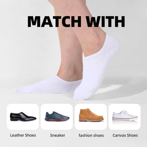 12 Pairs No Show Socks Men Women Cotton Socks Low Cut Socks No Show Socks Bulk Liner Socks...