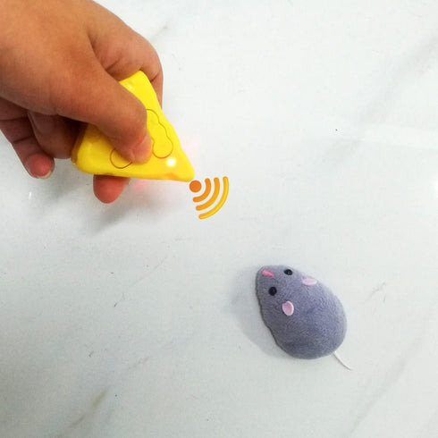 Remote Control Mouse Toy, Electric RC Rat Animal, for Prank Joke Trick, Cat Playing, Kid's Children's Funny Birthday (Grey)...