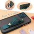 siduater Strap Holder Case for 6.7" iPhone 14 Plus with Kickstand, Slim Translucent PC Back Cover + Soft TPU Bumper with Adjustable Finger Grip Lo...