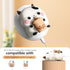 Cute Boba Tea Cow Airpods Case with Cleaner kit,3D Cartoon Funny Kawaii Fashion with Keychain for Girls Boys Kids for Airpod Case 2nd&1st Generati...