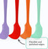 Chef Series 3 Piece Silicone Spatula Set - 600°F Heat Resistant Non Stick Rubber Kitchen Scraper Spatulas for Cooking, Baking, and Mixing – BPA Fr...