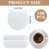 100 Pcs Empty Tea Bags with Drawstring Disposable Tea Bags Leaf Tea Filter Bags Round Tea Filter Bags Drawstring Tea Bags for Spice Sachet Coffee ...