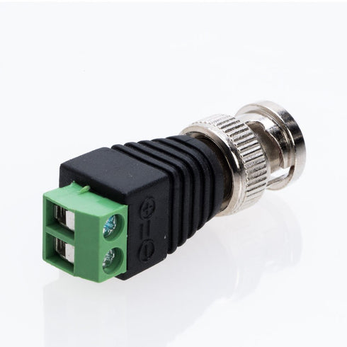Cctv4Less BNC Male Balun Connector for Coax CAT5, CAT6, CAT7 to BNC Male and 2 Screw Camera Terminal Adapter - Reliable CCTV Surveillance Video Tr...