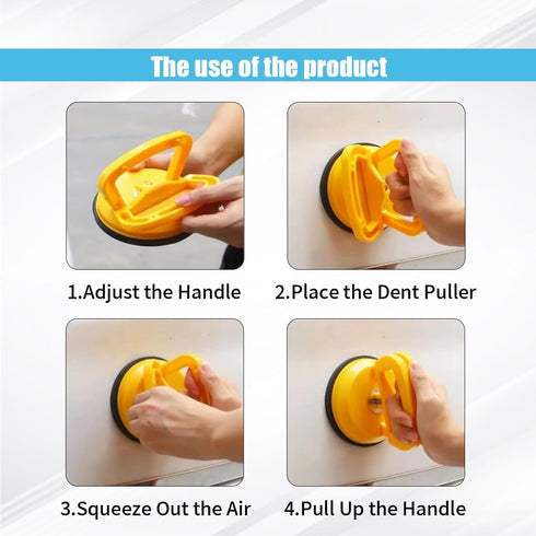 3 Pack Car Dent Puller, Car Dent Puller Kit Handle Lifter Powerful Car Dent Remover, Dent Removal Kit and Dent Repair Puller for Car Body Dent, Gl...