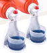 Laundry Detergent Cup Holder, Laundry Fabric Softener Cup Holder Drip Tray Catcher, Adjustable Holder Fits Most Economic Sized Bottles, No More Me...