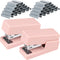 stapler,office Manual stapler,Children's stapler,Including 2660 staples, Capacity 20 sheets (Pink-2P)...