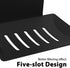 Soap Dish for Shower, 5 Slot Self-Adhesive Soap Holder for Bathroom, Wall Mounted Shower Soap Holder, Stainless Steel Soap Tray Black...