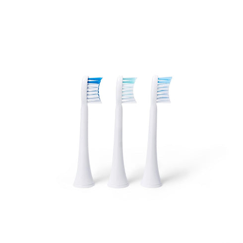 Elements Toothbrush Heads - Compatible with Elements Sonic Toothbrush, Small, Firm Bristles, Small (Pack of 3)...