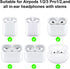 Ear Hooks Compatible with AirPods & All in-Ear Headphones with Stems - Secure & Comfortable Prevent Falls, Uncomfortable Fits - Easy to Install (E...