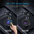 USB C Car Charger Socket, Dual Ports 12V/24V Outlet PD3.0 & QC3.0 Fast Charge Car Charger Adapter with ON/Off Switch and LED Voltmeter for Car, Bo...