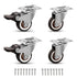 Molen 1" Low Profile TPR Casters Wheels Set of 4.for small box,Baby crib,Clothes box, Toy box, Tool box,.Weight capacity 65lbs....