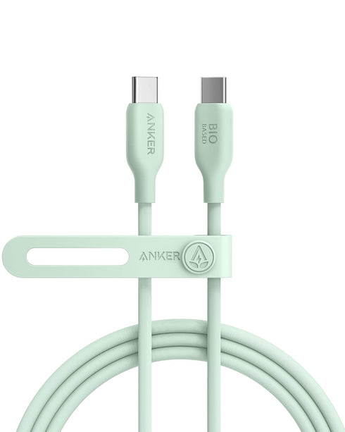Anker 543 USB C to USB C Cable (240W 6ft), USB 2.0 Bio-Based Charging Cable for iPhone 15/15Pro/15Plus/ 15ProMax, MacBook Pro 2020, iPad Pro 2020,...