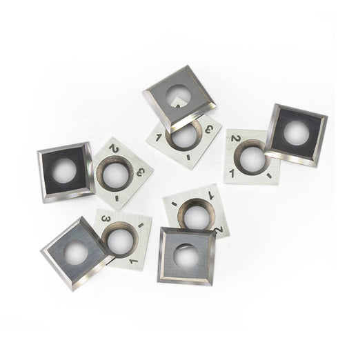 14mm Square Carbide Inserts Cutters Knives Blades 14×14×2.0mm-30°for Woodworking Spiral/Helical Planer Cutter Head or Lathe Turning 10pcs...