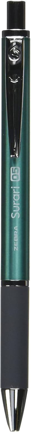 Zebra Emulsion Ink Ballpoint Pen Surari 300 0.5mm Point, Blue Green Body (BAS38-BG)...