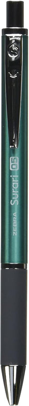 Zebra Emulsion Ink Ballpoint Pen Surari 300 0.5mm Point, Blue Green Body (BAS38-BG)...