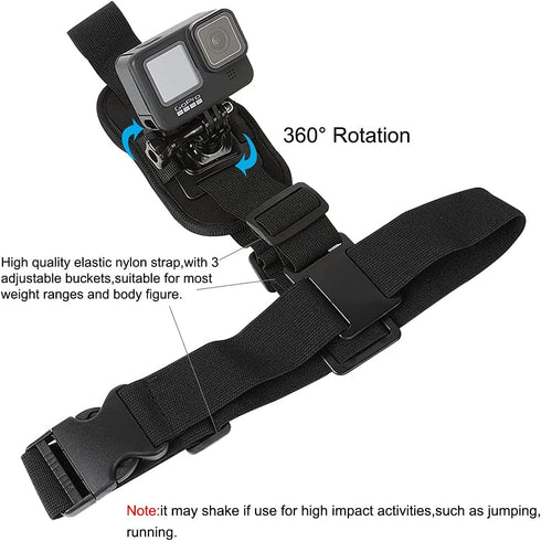 PellKing Single Shoulder Strap Mount Compatible for GoPro AKASO or Other Action Cameras...