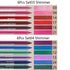 evpct 6Pcs Dark Light Royal Blue Emerald Green Purple Colored Glitter Eyeliner Pencils Set Women Waterproof...