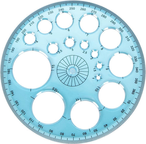 Circle Template Circle Round Stencil Templates for Drawing Professional Circle Ruler Multi Function Drawing Aid Tool Large and Small Size Suit for...