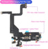 for iPhone 13 Pro Charging Port Flex Cable Replacement for iPhone 13 Pro Replacement Charging Port USB Charger 13 Pro Dock Connector Board with To...