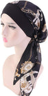 Ever Fairy Women Vintage Elastic Wide Band Chemo Head Scarf Turbans Night Sleep Hat Cap (Multicoloured)...
