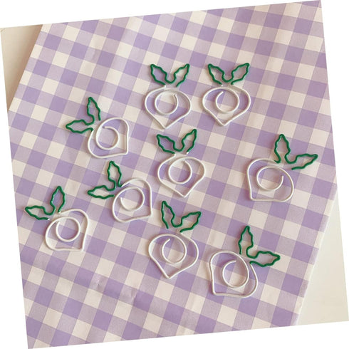 18 Pcs Carrot Paperclip Office Folders File Clips Document Clips The Office Decor Small Paper Clamp Pea Paper Clip Tiny Paper Clips Cute Paperclip...