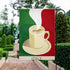 Moslion Coffee Garden Flag Italy Espresso Cappuccino with Italian Flag Flags Double-Sided Banner Welcome Yard Flag Outdoor Home Decor. Lawn Villa ...