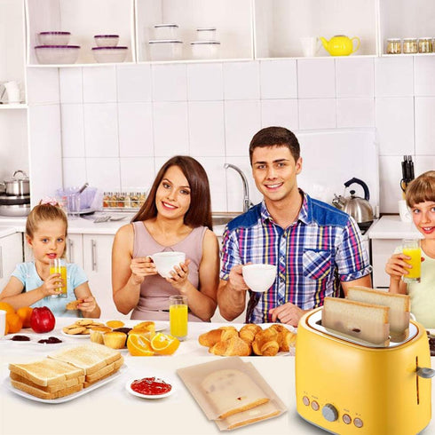 10 Toaster Bags Reusable grilled cheese bags Non Stick Toaster Bag for Sandwiches, Chicken, Nuggets, Panini and Garlic Toasts...