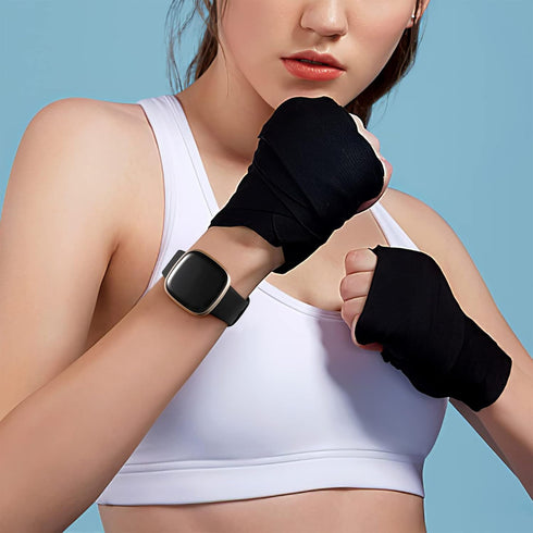Dirrelo Bands Compatible for Fitbit Versa 3 & Sense, (4-Pack) Replacement TPU Sport Wristbands Accessories Strap for Versa 3 Sense Band Women Men,...