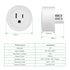 Smart Plug, 2.4Ghz WiFi Plugs Work with Voice Contrl, Smart Outlet with Timer & Group Controller, WiFi Plug with Energy Monitoring, Remote Control...