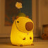 Attivolife Capybara Night Light for Kids, Cute Animal Soft Silicone LED Lamp with Dimmable and Timer, Portable Rechargeable Bedroom Bedside Table ...