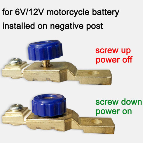ACBungji Battery Disconnect Switch Car Negative Terminal 6V 12V 24V Cut Off Knife for Marine Boat Rv Vehicle (Motorcycle Battery Disconnect Switch...