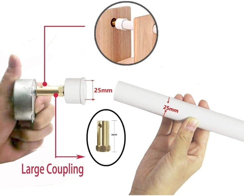 2PCS Synchronous Synchron Motor 50/60Hz AC 100~127V CCW/CW 4W with 7mm Flexible Coupling Connector and 6ft Power Cord Switch Plug for Hand-Made, S...