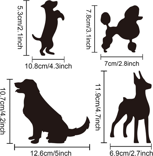 Dog Stencil Dog Drawing Stencils 11.8×11.8inch Reusable Flexible Pet Painting Template Smooth Edge for Farmhouse Home Decor Paint on Wood/Fabric/W...
