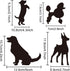Dog Stencil Dog Drawing Stencils 11.8×11.8inch Reusable Flexible Pet Painting Template Smooth Edge for Farmhouse Home Decor Paint on Wood/Fabric/W...
