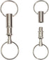 2 Pack Quick Release Detachable Pull Apart Key Rings Keychains,Double Spring Split Snap Seperate Chain Lock holder Convenient Accessory Gift...