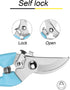 Gardening Scissor 2 Set with Sharp Stainless Steel Blade Garden Shears for Cutting Flowers Trimming Plants of Yard Florist Flower Rose Herb Hedge ...