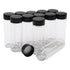 12PCS 30ml Glass Sample Bottles Small Vials with Plastic Screw Cap Container Sample Vial...
