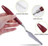 CONDA Palette Knife Painting Stainless Steel Spatula Palette Knife Oil Paint Metal Knives Wood Handle (Red 5 Piece)...