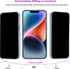 2PCS Glitter Privacy Screen Protector suit for iPhone 12/iPhone 12 Pro, Anti-spy Diamond Bling Shiny Sparkling Tempered Glass Suit for iPhone 12/i...