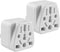 US Plug Adapter for USA, EU, UK, Australia, JP, Asia, Italy, Swiss - Convert Round to Flat Pin to USA Type B 3-Prong Male Plug Wall Outlet Power C...