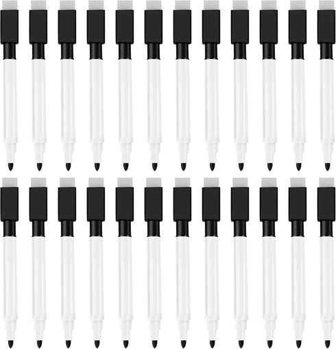 IHPUKIDI Magnetic Dry Erase Markers Fine Point Tip, 24-Pack Whiteboard Markers Dry Erase Marker with Eraser Cap, Low Odor Whiteboard Markers, Thin...
