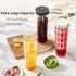 Giombrewsia Cold Brew Coffee Tumbler - Portable Travel Lid - 35oz/1L Capacity - PP Material with 350-Mesh Filter for Coffee, Tea, and Fruit Tea (W...
