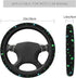 Green Star Steering Wheel Cover Car Accessories for Women Men Auto Non Slip Wheel Covers Protector Universal 15 Inch...