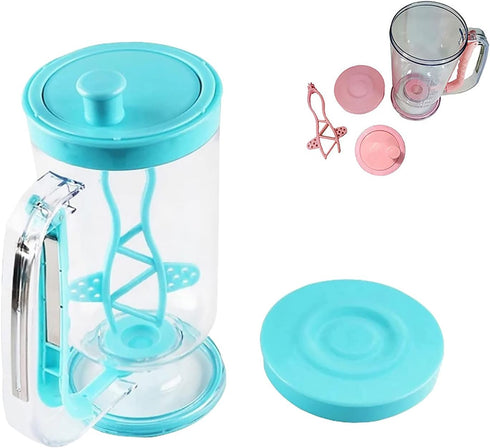 Pancake Batter Dispenser, 2 in 1 Batter Blend Mixer and Dispenser, Batters Dispensers Hand Blender Stirring Mixer Separator, Pancake Baking Cupcak...
